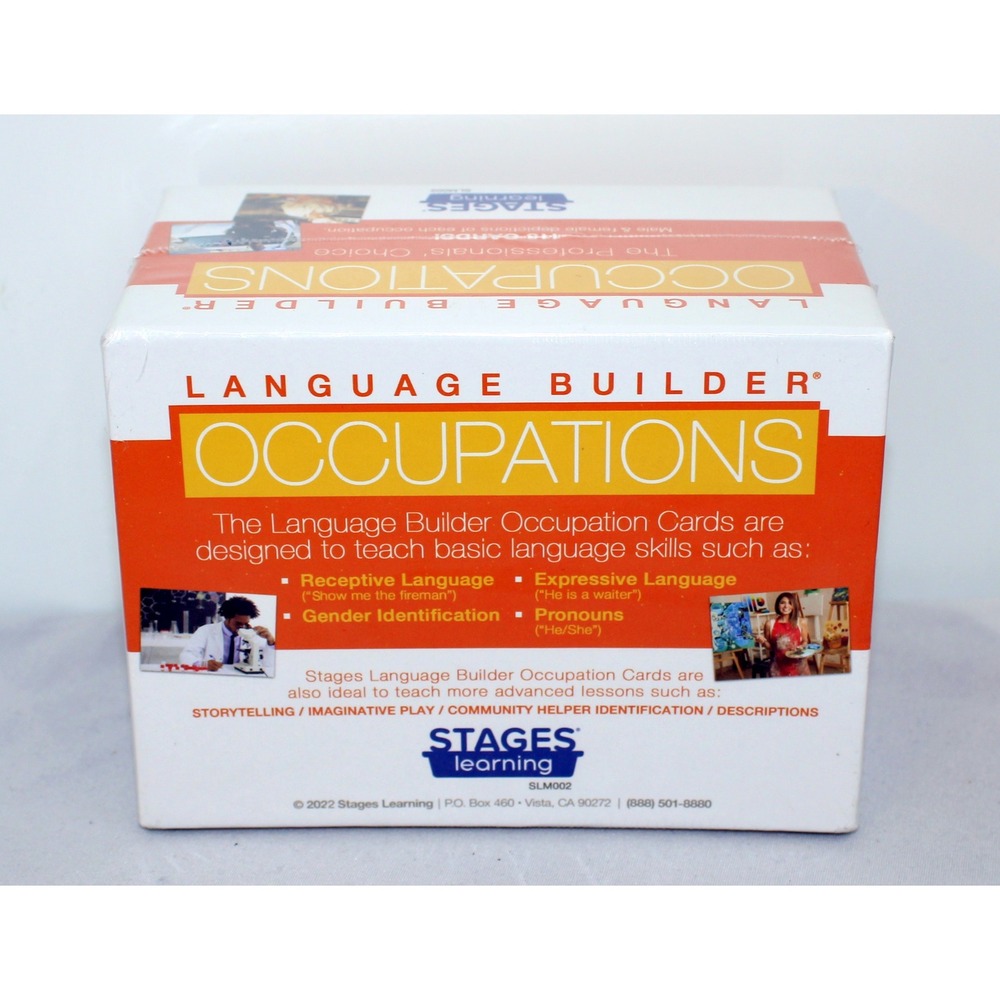 Stages Learning Language Builder Occupations Flash Cards 115ct SLM002 NEW